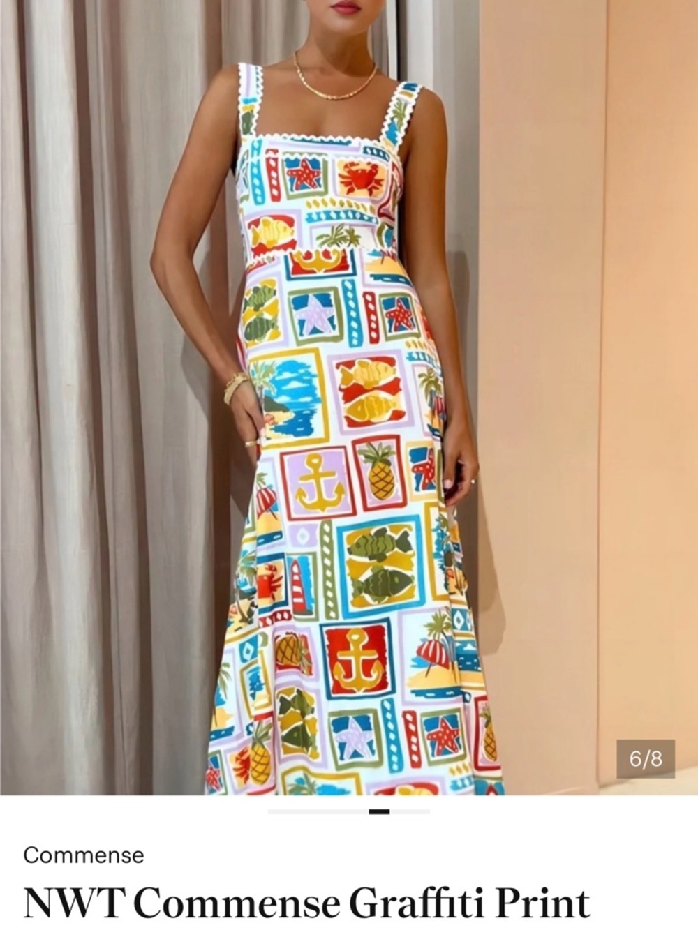 Commense Multicolor Graphic Print Maxi Dress - Picture 2 of 7
